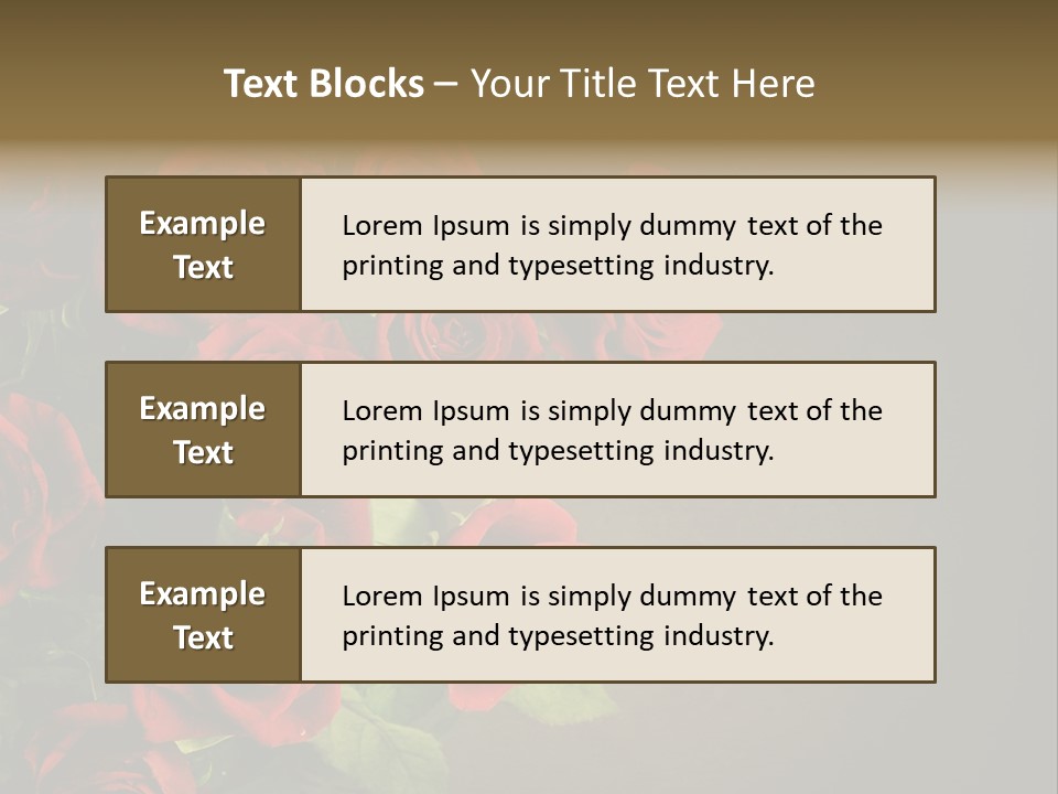 Red Roses PowerPoint Template