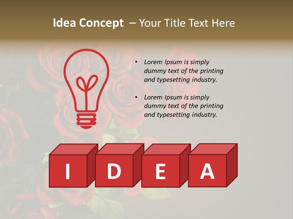 Red Roses PowerPoint Template