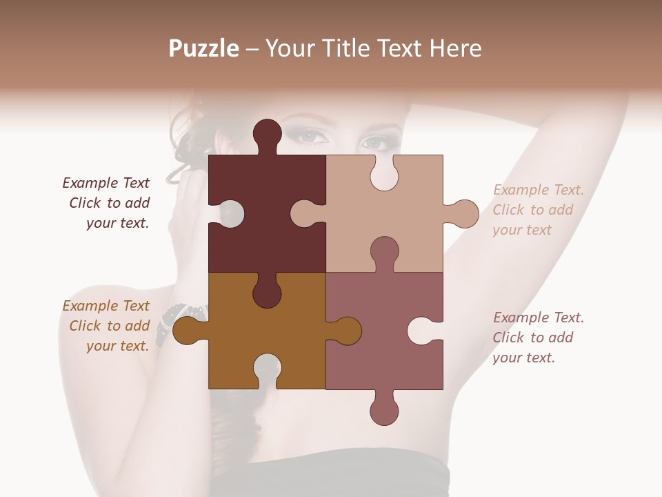 Maquillajes Para Pelo Rojo PowerPoint Template