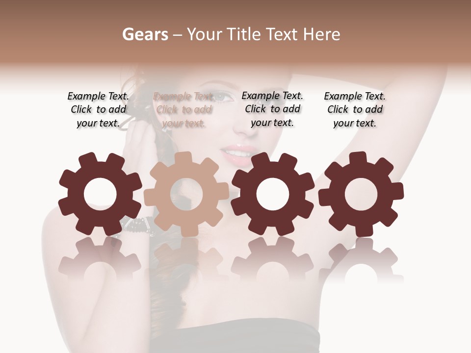 Maquillajes Para Pelo Rojo PowerPoint Template