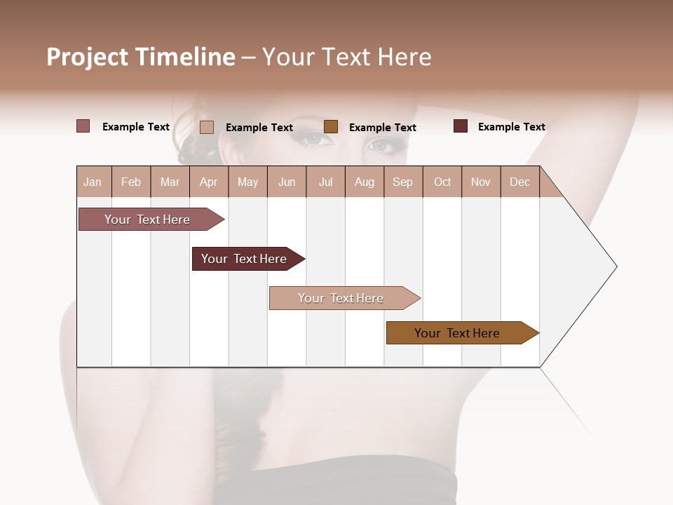 Maquillajes Para Pelo Rojo PowerPoint Template