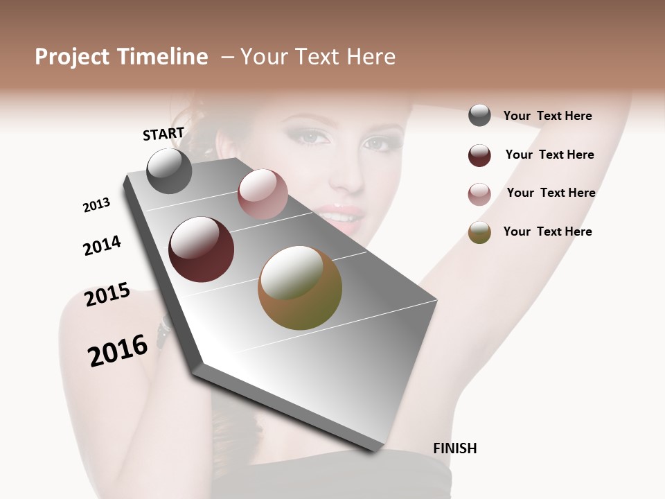 Maquillajes Para Pelo Rojo PowerPoint Template