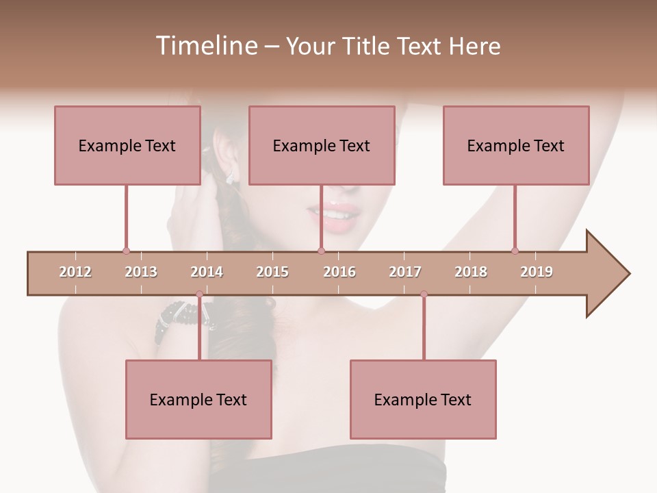 Maquillajes Para Pelo Rojo PowerPoint Template