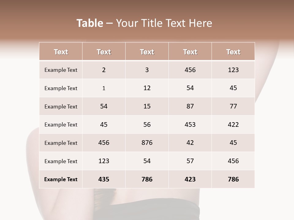 Maquillajes Para Pelo Rojo PowerPoint Template