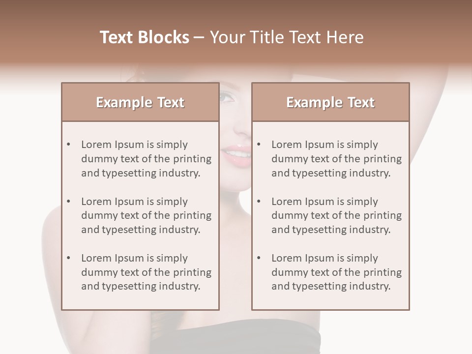 Maquillajes Para Pelo Rojo PowerPoint Template