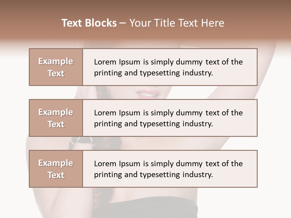 Maquillajes Para Pelo Rojo PowerPoint Template