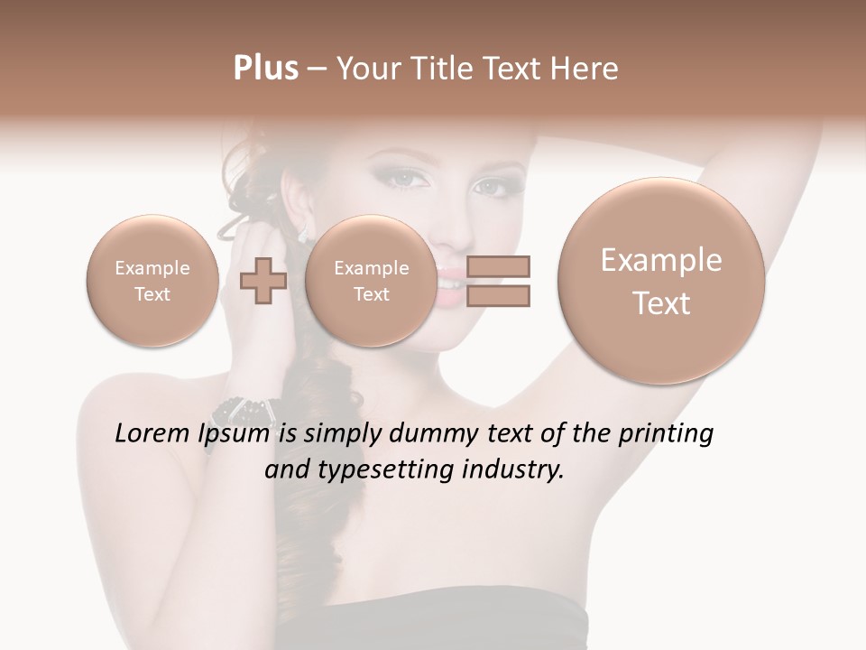 Maquillajes Para Pelo Rojo PowerPoint Template
