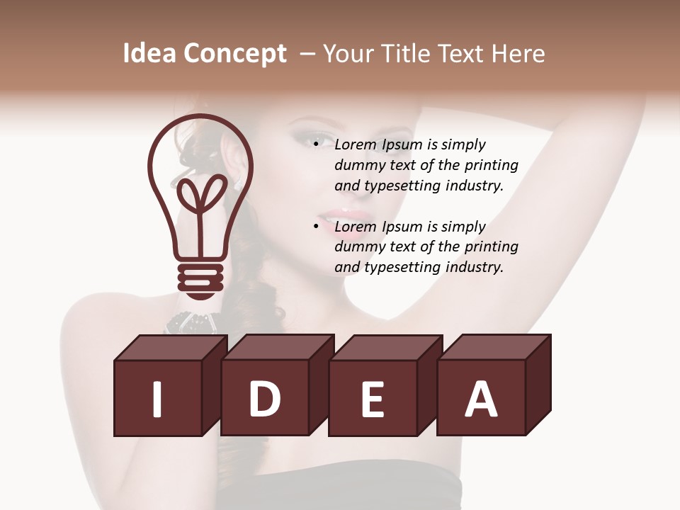 Maquillajes Para Pelo Rojo PowerPoint Template