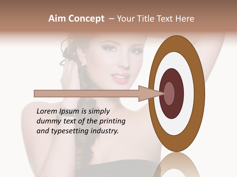 Maquillajes Para Pelo Rojo PowerPoint Template