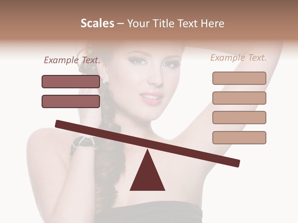 Maquillajes Para Pelo Rojo PowerPoint Template
