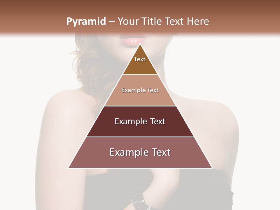 Beautiful Red Haired Woman PowerPoint Template