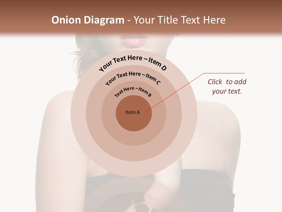 Beautiful Red Haired Woman PowerPoint Template