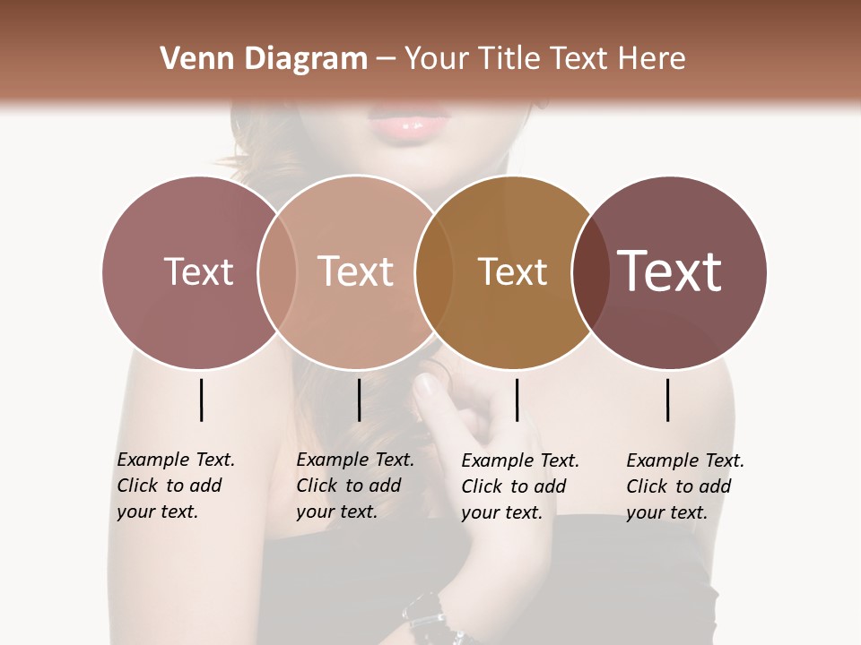 Beautiful Red Haired Woman PowerPoint Template