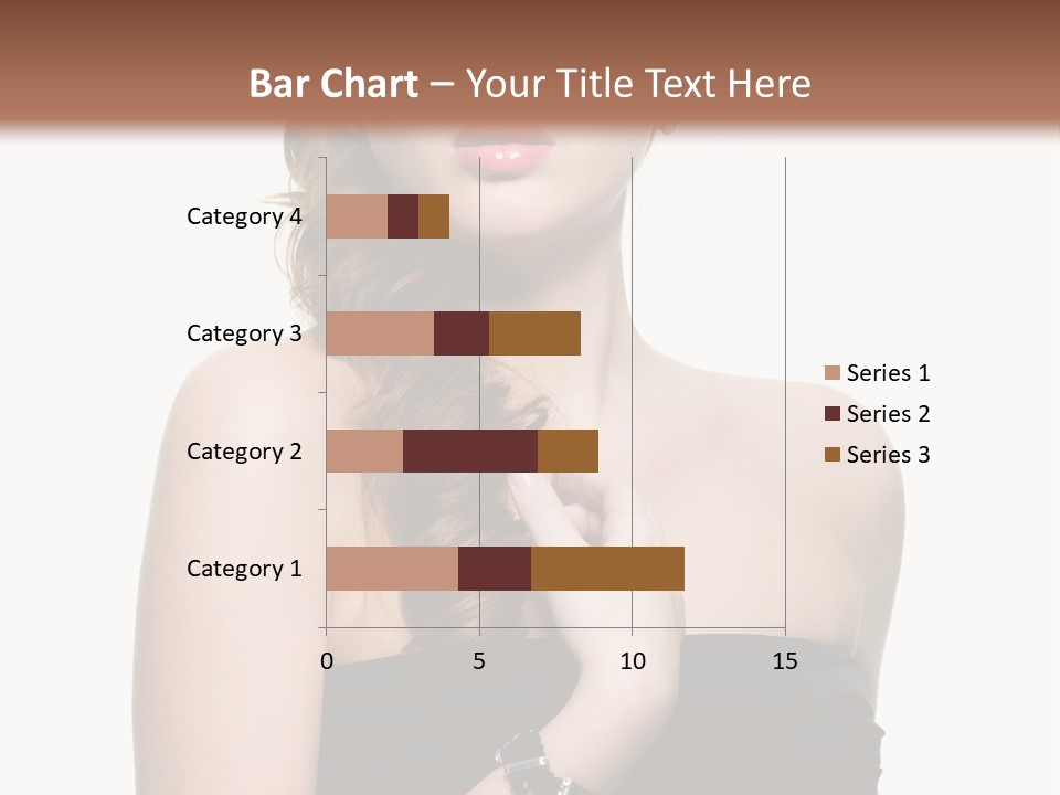 Beautiful Red Haired Woman PowerPoint Template