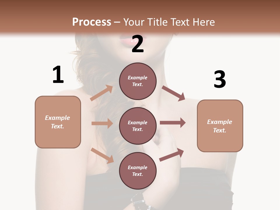 Beautiful Red Haired Woman PowerPoint Template