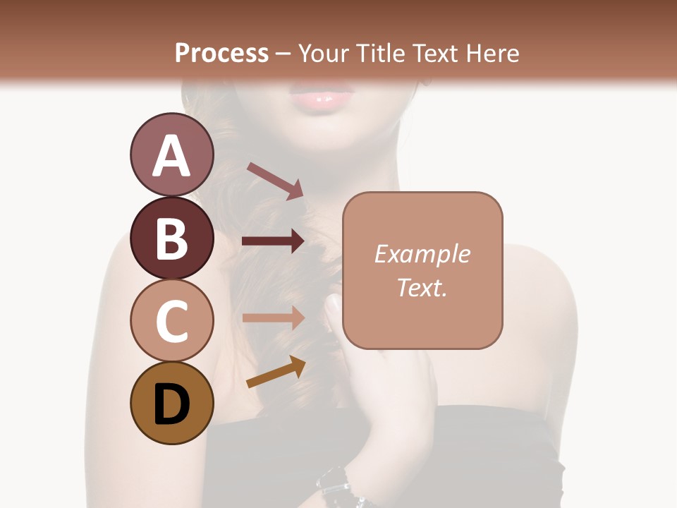 Beautiful Red Haired Woman PowerPoint Template