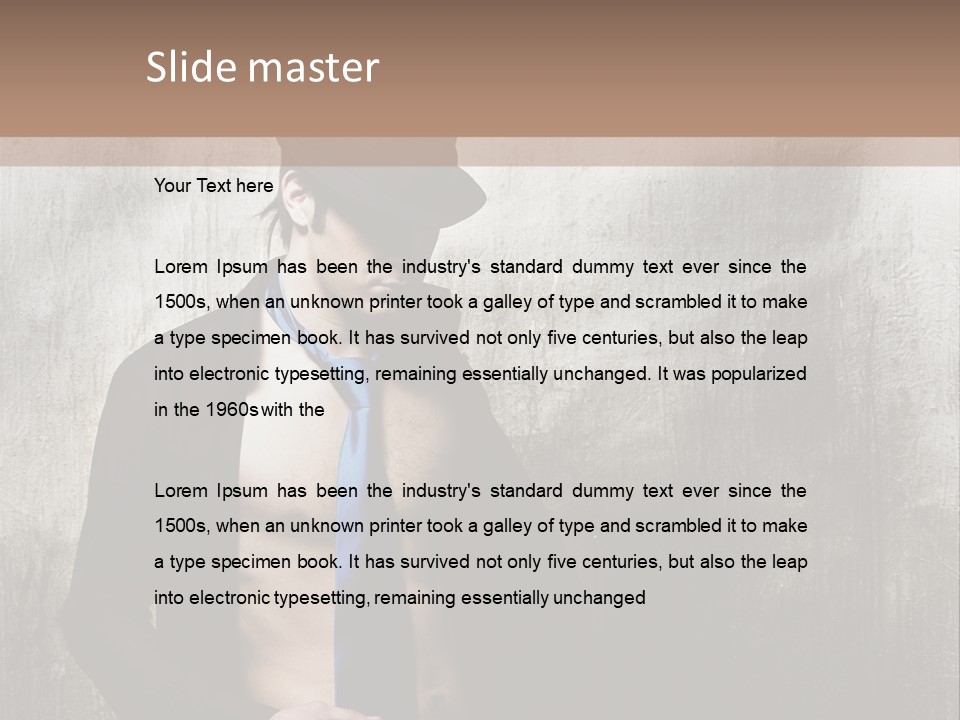 Fashion Photography Poses Men PowerPoint Template