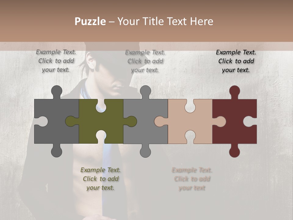 Fashion Photography Poses Men PowerPoint Template