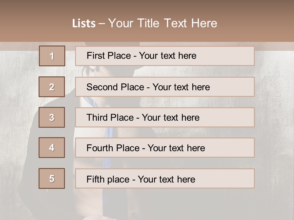 Fashion Photography Poses Men PowerPoint Template