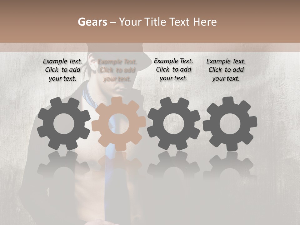 Fashion Photography Poses Men PowerPoint Template