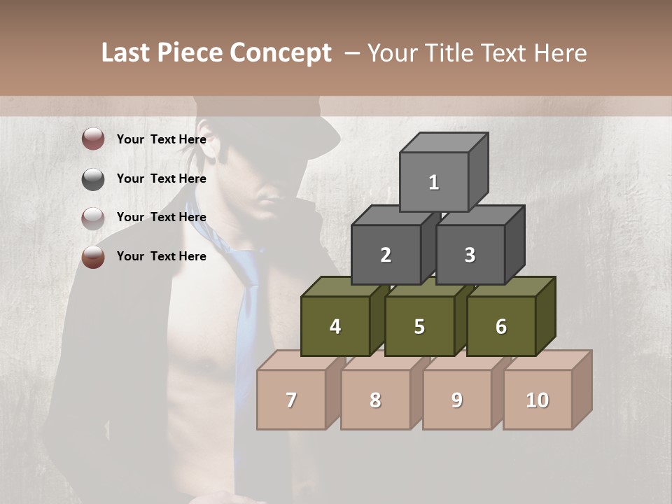 Fashion Photography Poses Men PowerPoint Template