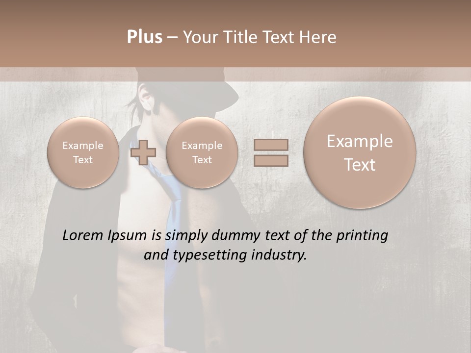 Fashion Photography Poses Men PowerPoint Template