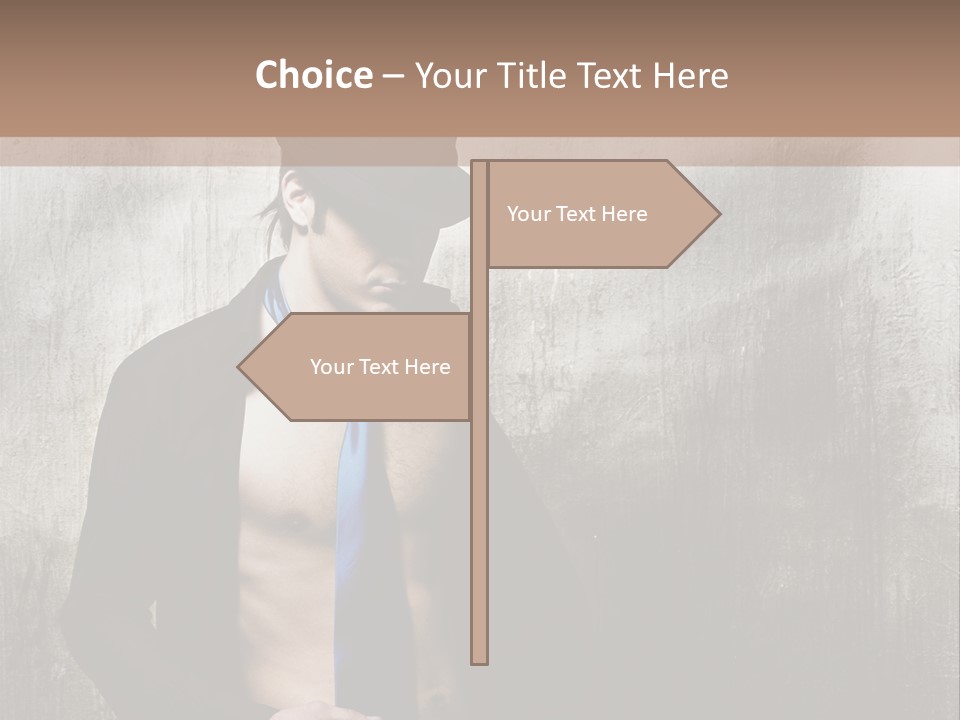Fashion Photography Poses Men PowerPoint Template