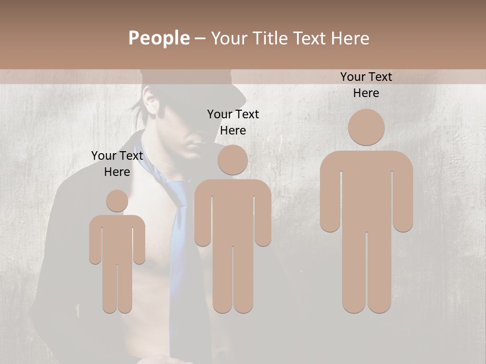 Fashion Photography Poses Men PowerPoint Template