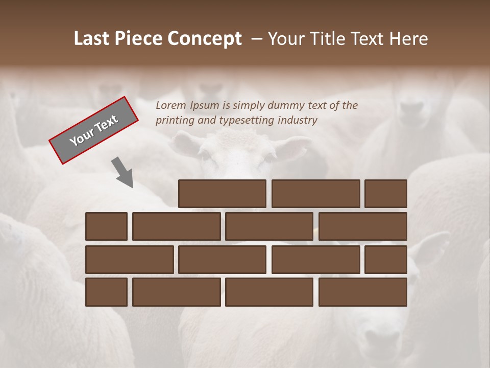 Herd Of Sheep PowerPoint Template