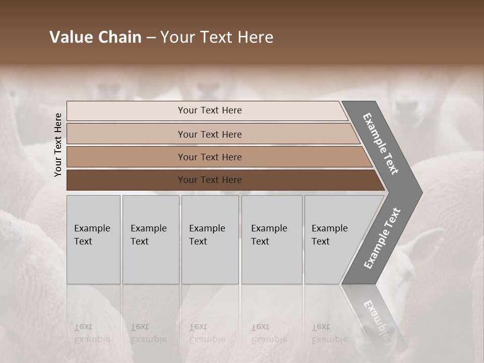 Herd Of Sheep PowerPoint Template