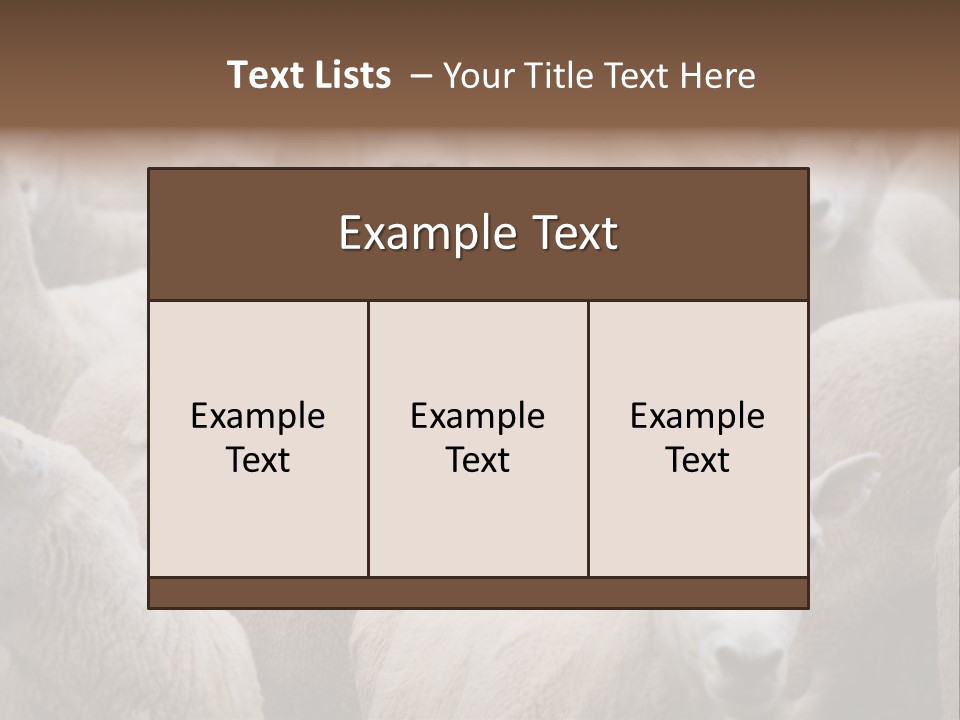 Herd Of Sheep PowerPoint Template