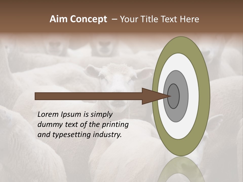 Herd Of Sheep PowerPoint Template