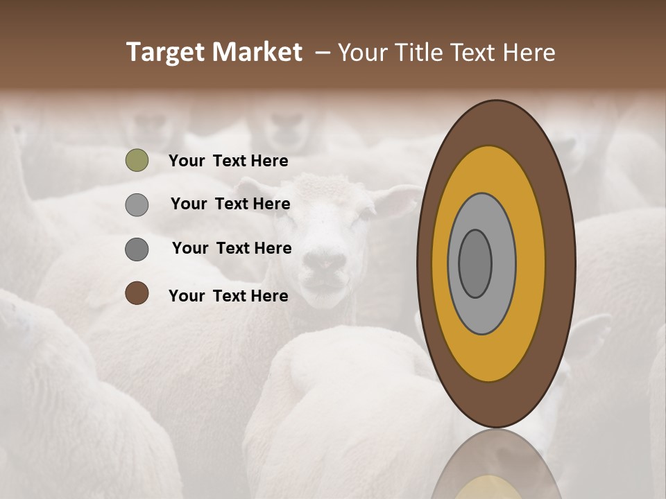 Herd Of Sheep PowerPoint Template
