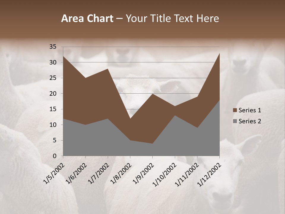 Herd Of Sheep PowerPoint Template