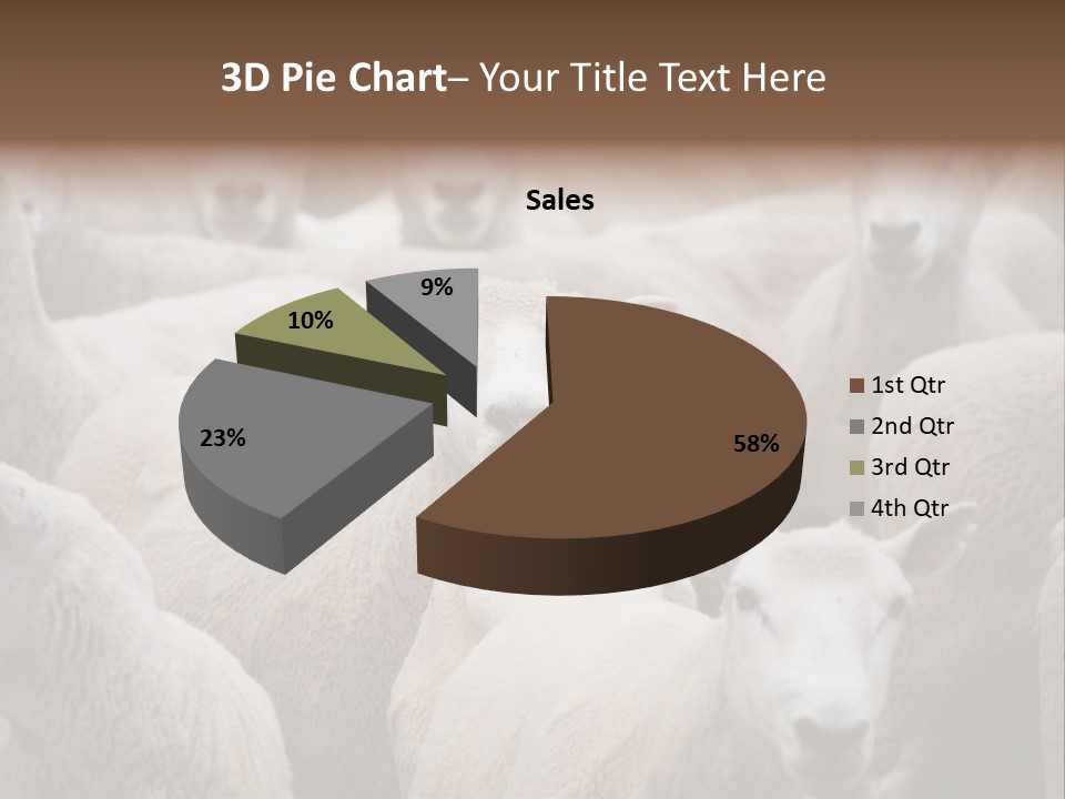 Herd Of Sheep PowerPoint Template