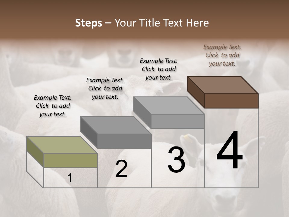 Herd Of Sheep PowerPoint Template