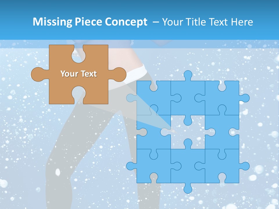 Snowflake Board Glamor PowerPoint Template