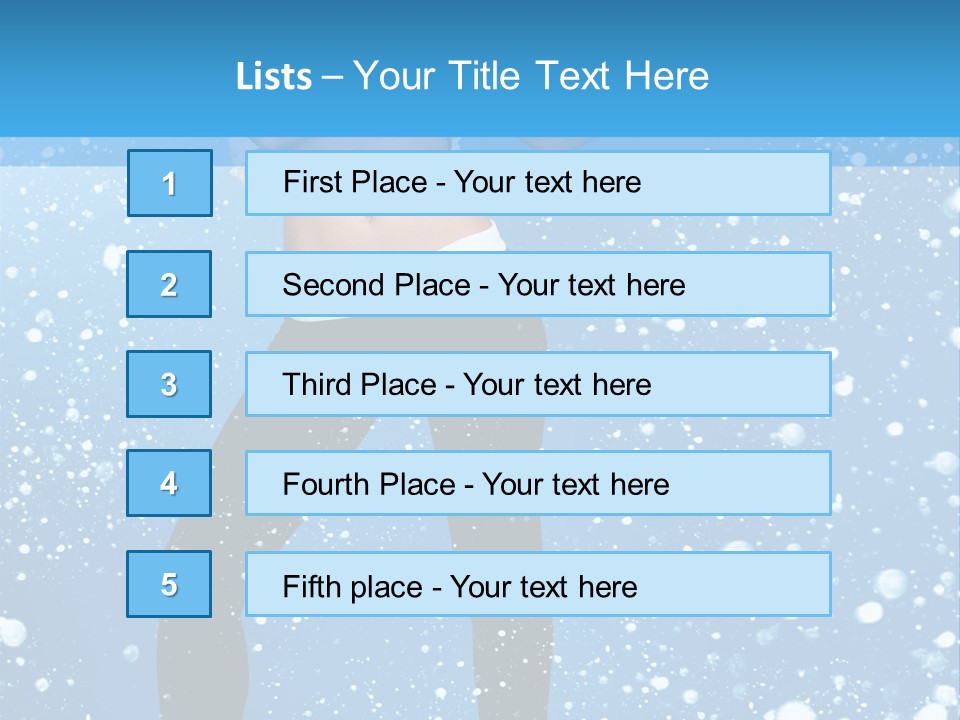 Snowflake Board Glamor PowerPoint Template