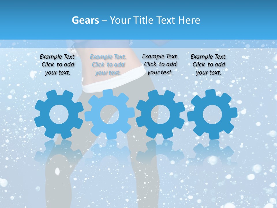 Snowflake Board Glamor PowerPoint Template