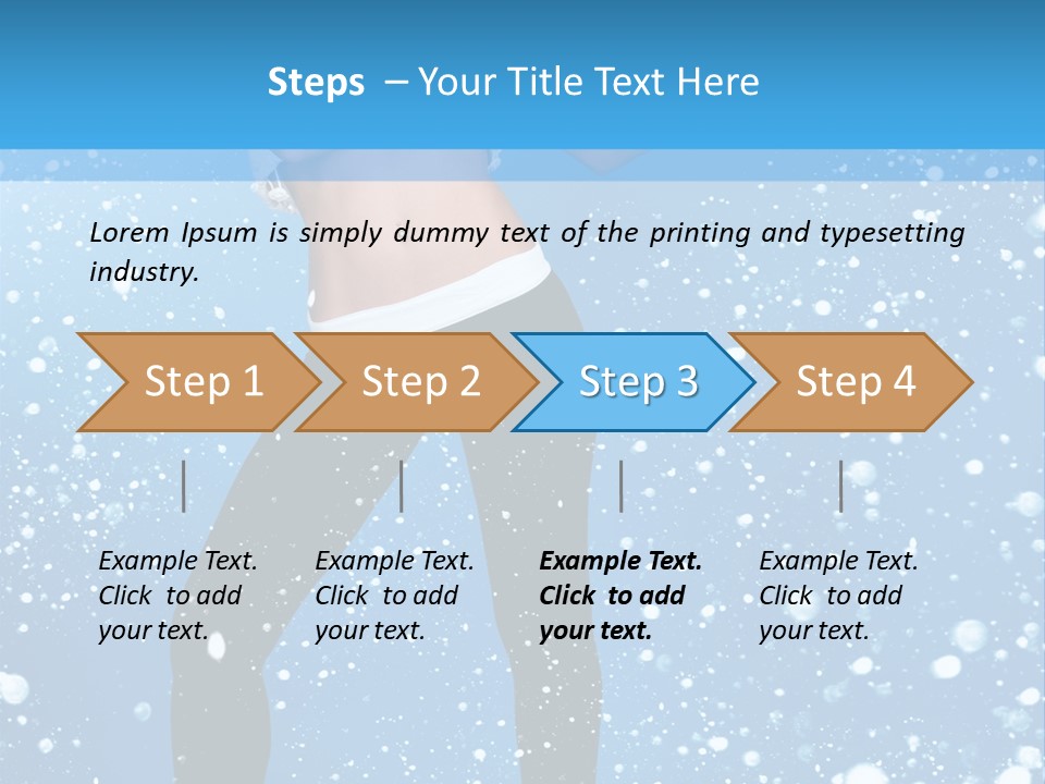 Snowflake Board Glamor PowerPoint Template