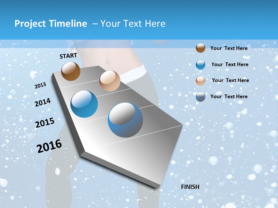 Snowflake Board Glamor PowerPoint Template