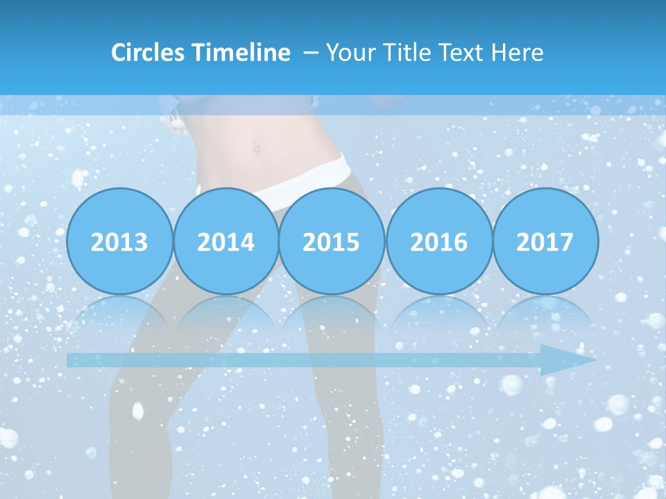 Snowflake Board Glamor PowerPoint Template