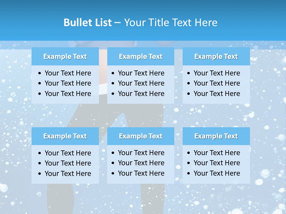 Snowflake Board Glamor PowerPoint Template