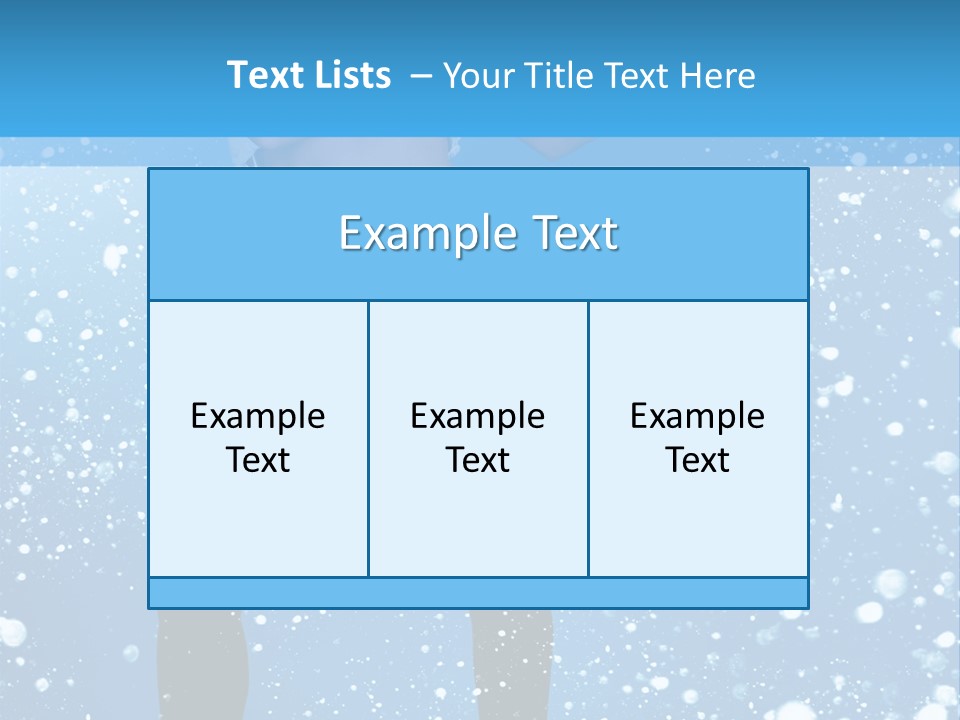 Snowflake Board Glamor PowerPoint Template