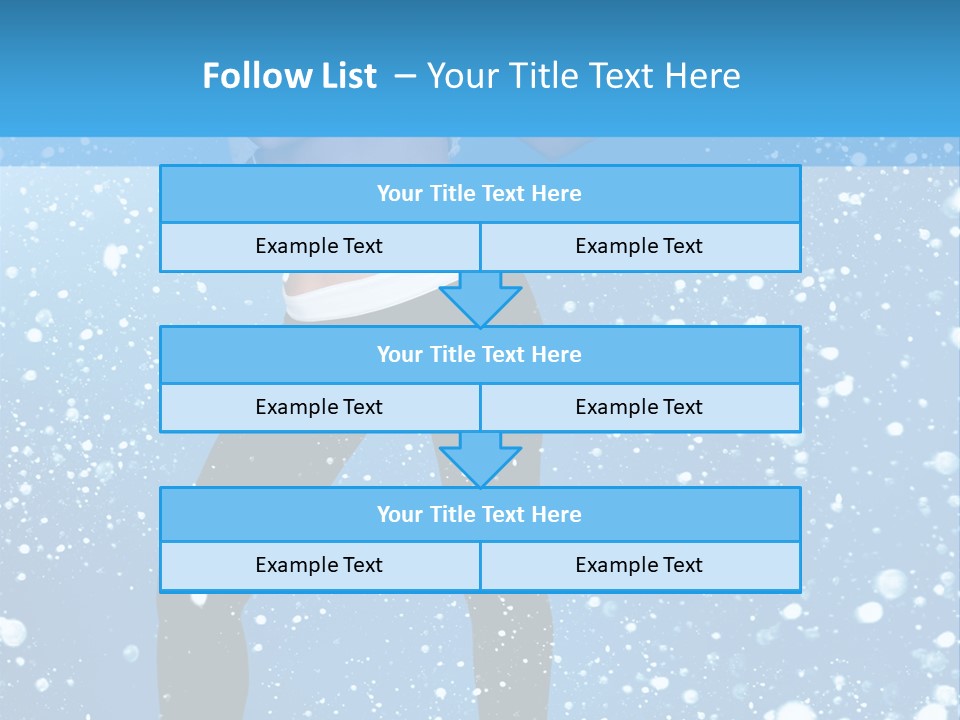 Snowflake Board Glamor PowerPoint Template