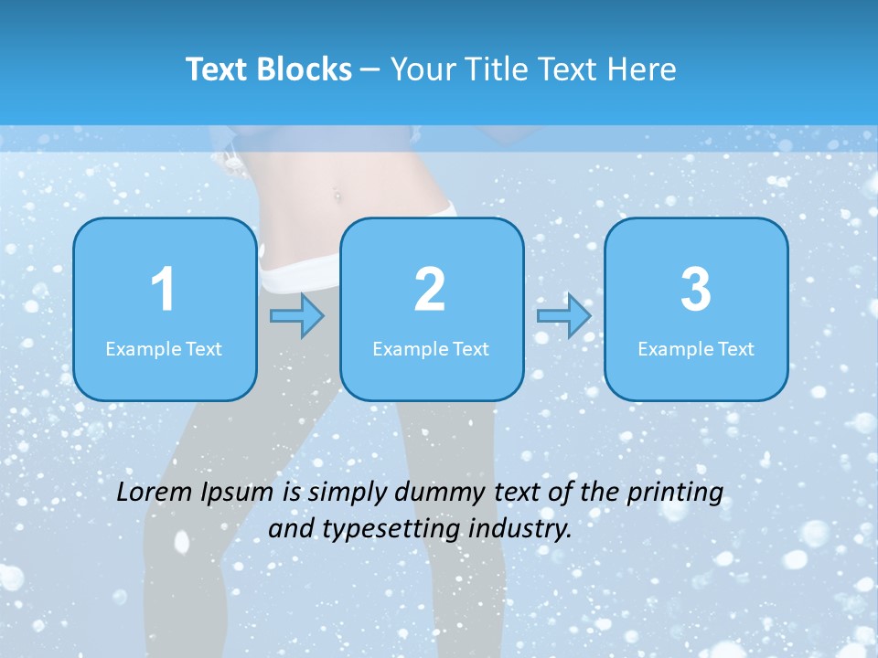 Snowflake Board Glamor PowerPoint Template