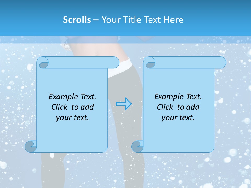 Snowflake Board Glamor PowerPoint Template