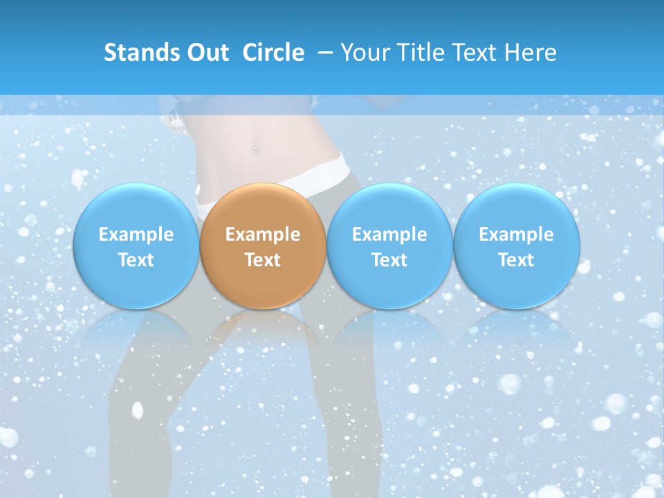 Snowflake Board Glamor PowerPoint Template
