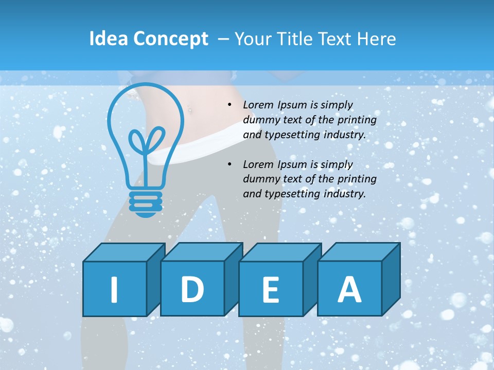 Snowflake Board Glamor PowerPoint Template