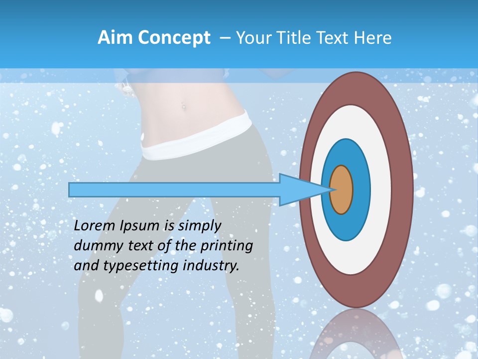 Snowflake Board Glamor PowerPoint Template